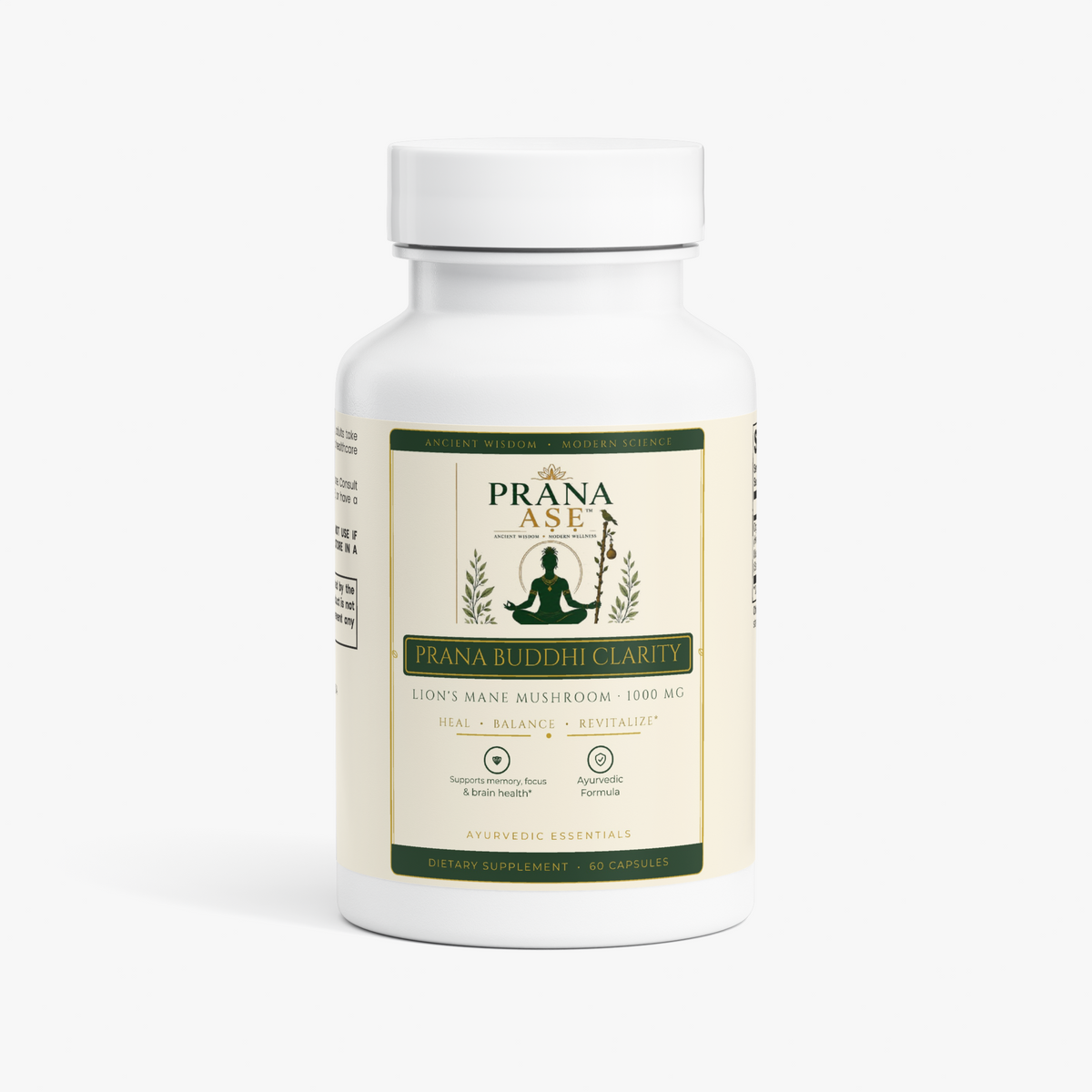 Prana Ase Focus & Memory — Lion's Mane Mushroom Support