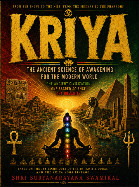 KRIYA: The Complete 144 Techniques of the Tamil Siddhas and Babaji's Kriya Yoga — Pranayama, Meditation, and the Path to Self-Realization