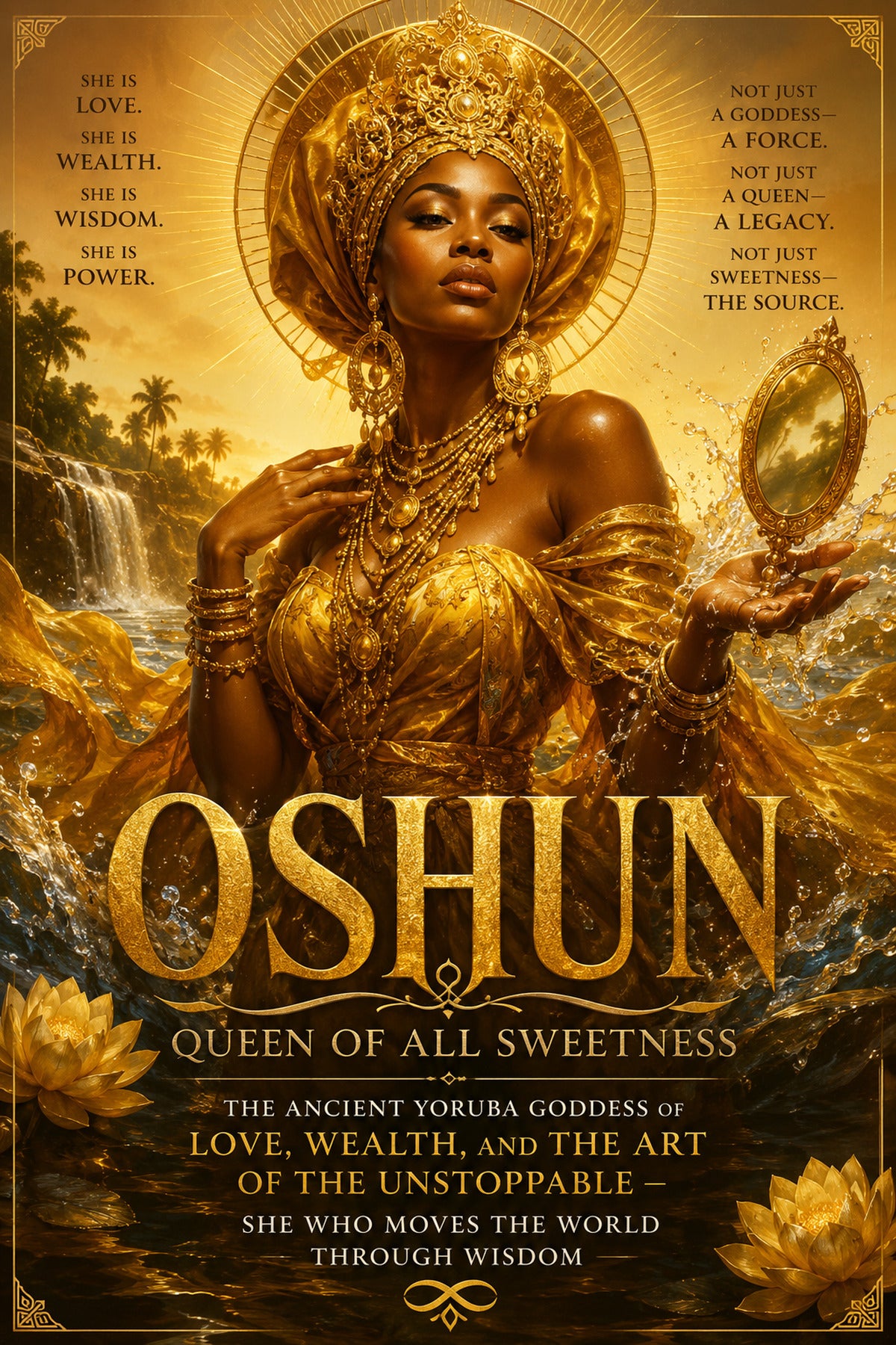 Oshun: Queen of All Sweetness: The Ancient Yoruba Goddess of Love, Wealth, and the Art of the Unstoppable — She Who Moves the World Through Wisdom